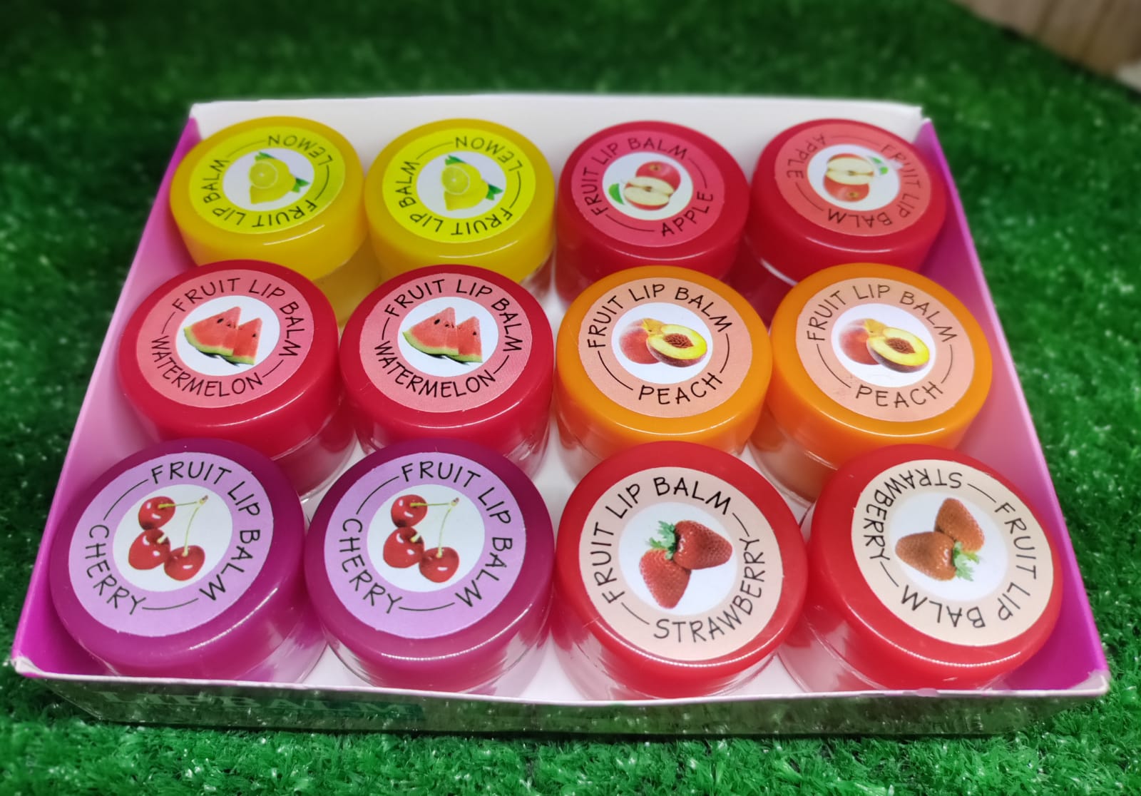 Fruity Delight Lip Balm, Glossy Finish for Soft, Hydrated Lips ( Random Color )