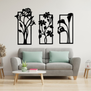 3d Flower Frame wall Art | Wooden Flower Frame wall Art | Wall decoration | Decor For Home Wall Decoration Attractive Wo