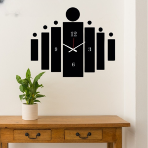 3d Tile Wall Clock | Wooden Tile Wall Clock Frame wall Art | Wall decoration | Decor For Home Wall Decoration Attractive