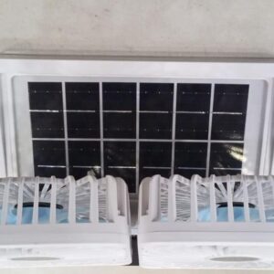 Double Head Solar Portable Desktop Air Conditioning Fan | Double Head Solar Fan - Rechargeable Fan Strong Cold Air Fast
