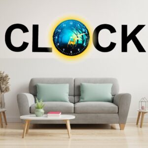 3D Wooden Alphabetic Clock With Esthetic Dial | Best Quality Alphabetic Design Clock For Home Decor | Home Decor Clock 3