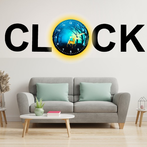 3D Wooden Alphabetic Clock With Esthetic Dial | Best Quality Alphabetic Design Clock For Home Decor | Home Decor Clock 3