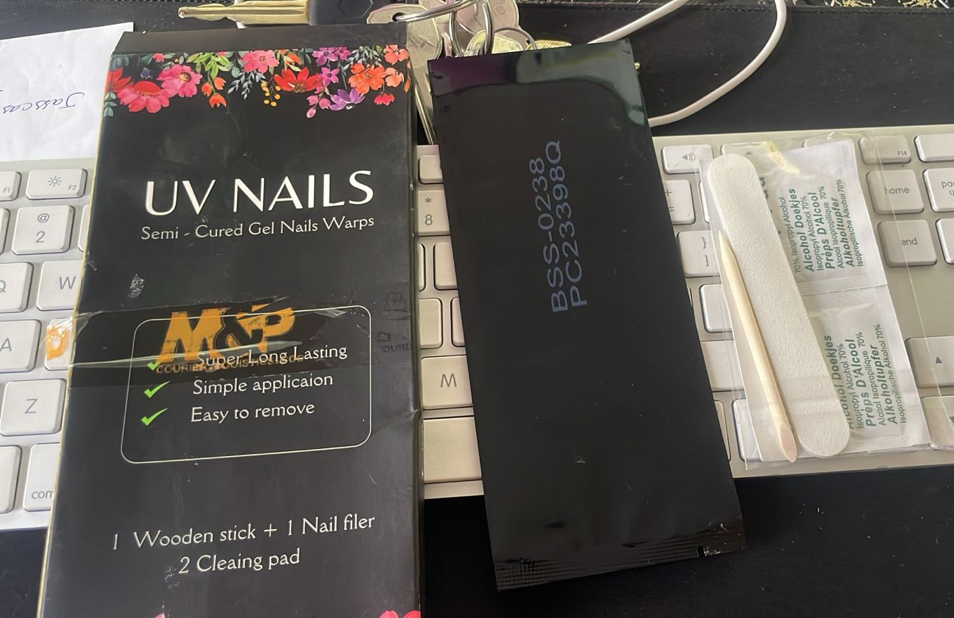 Pack Of 01 - UV Nails Sticker | Best Quality Nails | UV Nails Sticker | Nail For Girls | Artificial Nails Girls & Wo