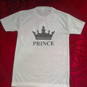 Stylish White T-Shirt with Cute Design – Best Quality T-Shirts For Boys | T-Shirt For Men | Printed T-Shirts - Prince T-