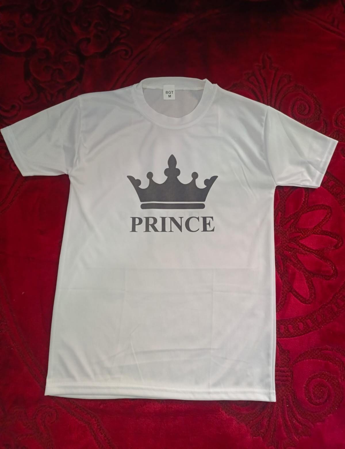 Stylish White T-Shirt with Cute Design – Best Quality T-Shirts For Boys | T-Shirt For Men | Printed T-Shirts - Prince T-
