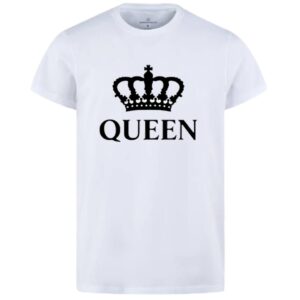 Combo Of King & Queen Style White T-Shirt with Cute Design - King & Queen Design T-Shirts – Best Quality T-Shirt