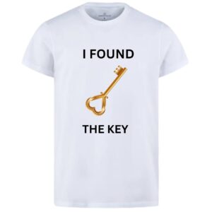 Combo Of My Heart & The Key Style White T-Shirt with Cute Design - Heart & key Design T-Shirts – Best Quality T-