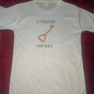 The Key & My Heart Style White T-Shirt - Key & Heart Design T-Shirts – Best Quality T-Shirts For Girls | T-Shirt