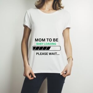 Combo Of Dad to Be & Mom to Be Style White T-Shirt with Cute Design – Best Quality T-Shirts For Girls | T-Shirt For