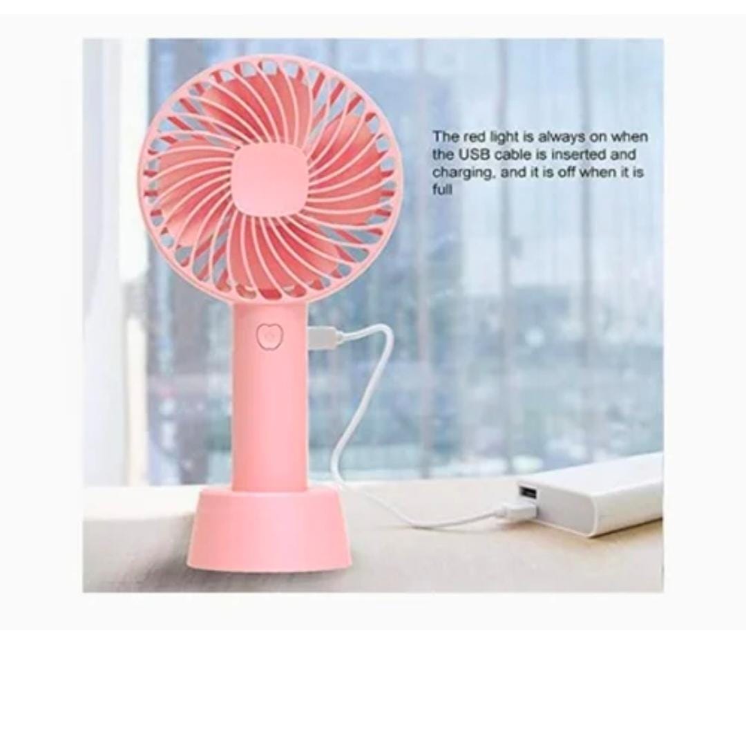 WhatsApp-Image-2025-04-04-at-3.40.58-PM-1 Portable USB Rechargeable Fan | Handheld 3 Speed Strong Wind Electric Small Mini Cooling Fan (random color) - Image 5