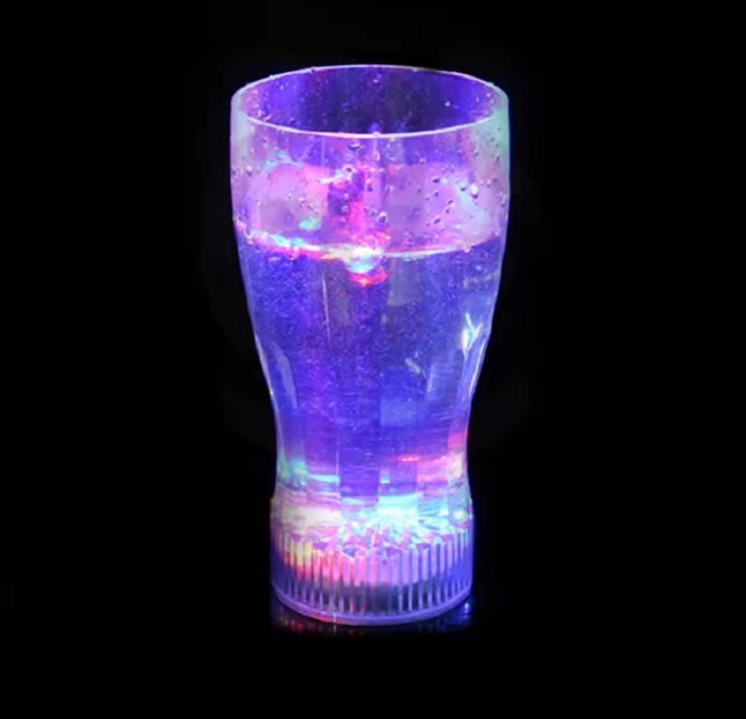 Plastic LED Flashing Cup LED Light up Beer Cup Water Hanging Glass Cup for Wedding Party - 1pc Plastic LED Lighting Bulb