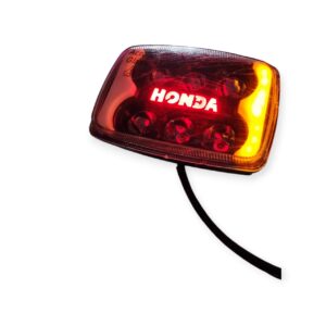 12 Volt LED Headlight Panel with Glowing Monogram & Indicators for Motorcycle - Best Quality LED Headlight Panel wit