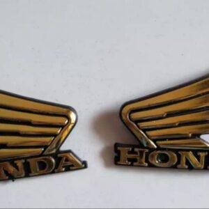 4-Piece Tenki & Tappa Monogram Set for CD70 – Universal Honda Style Badges | Best Quality Mono Set