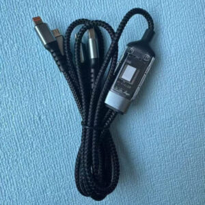 Gamen 3 in 1 Fast Charging Cable | 100W Fast Charging Cable Multi Charger Cable Nylon Braided Multiple USB Universal 3 I