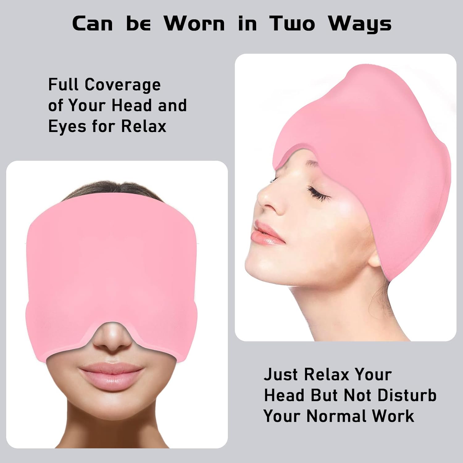WhatsApp-Image-2025-05-08-at-3.07.09-PM Headache Relief Hat for Migraine Relief, Tension, One Size Fits All Headache Cap with Reusable Ice Gel Pack for Puffy Ey - Image 5