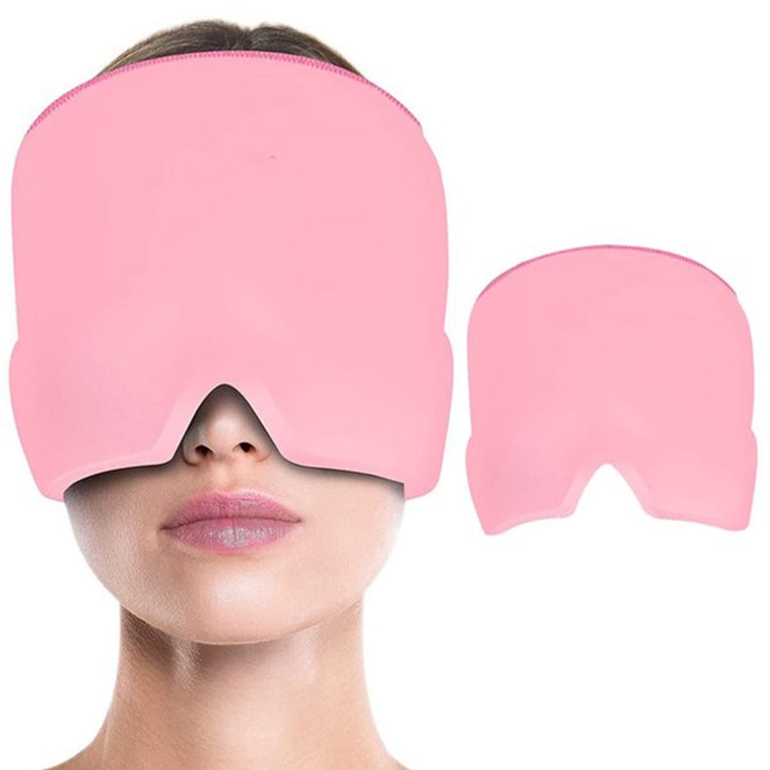 WhatsApp-Image-2025-05-08-at-3.10.23-PM Headache Relief Hat for Migraine Relief, Tension, One Size Fits All Headache Cap with Reusable Ice Gel Pack for Puffy Ey - Image 2