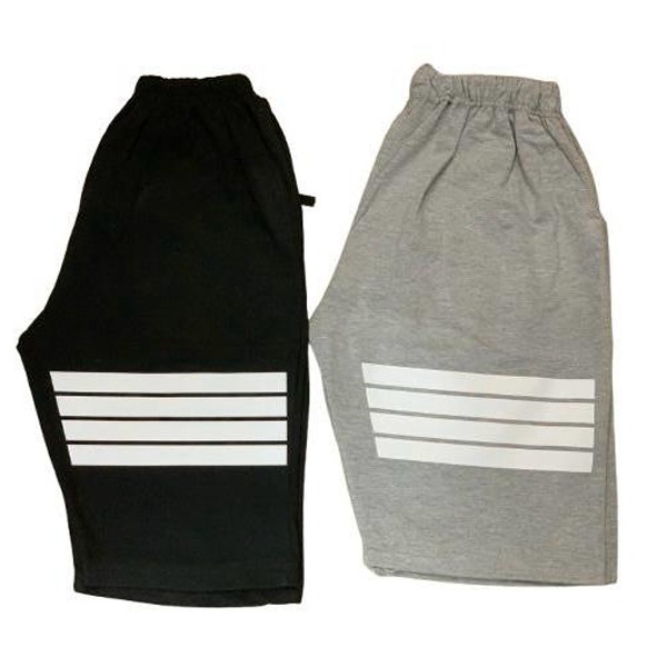 [Pack Of 2] Sleeping Short Trouser For Men | New Good Quality Fabric Shorts - L