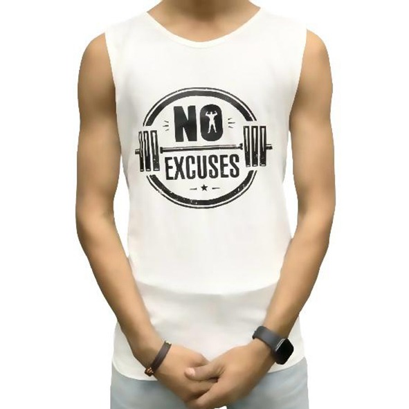 [Pack of 3] Men’s Fitness Gym Sandos for Men Sleeve less for Men Top Fashion Wear Shirt Hoodie Sleeve less for Men - L