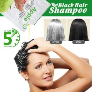 Apple Ammonia Free Black Hair Cream | 30ml x 10 pcs in Box - Black