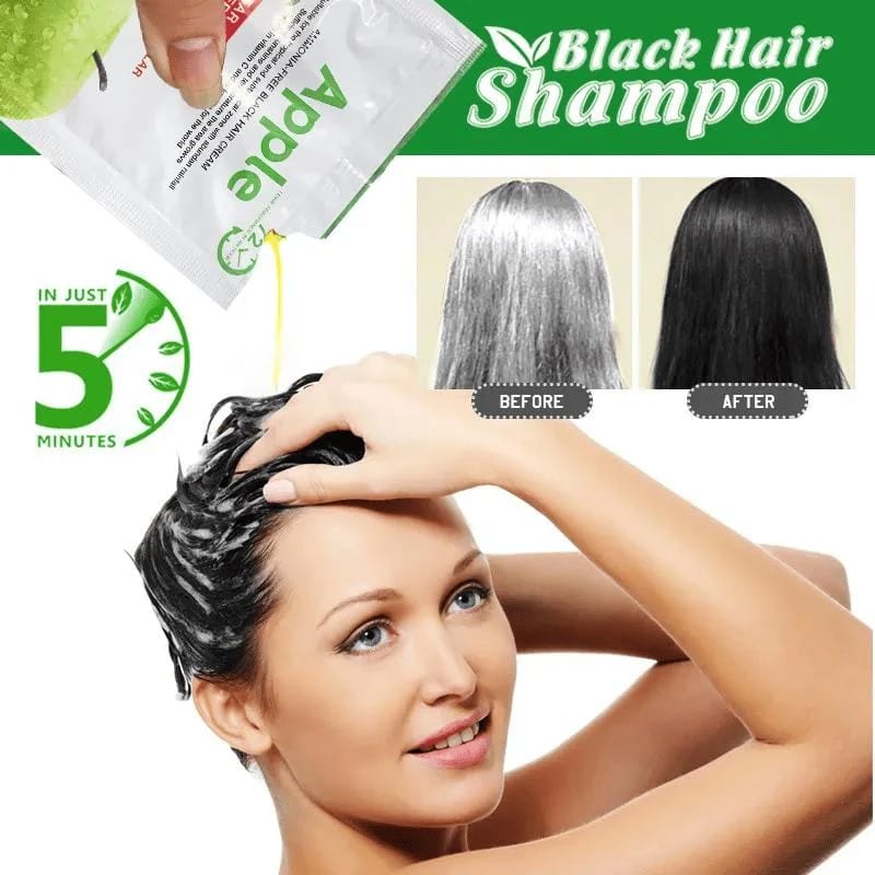 Apple Ammonia Free Black Hair Cream | 30ml x 10 pcs in Box - Black