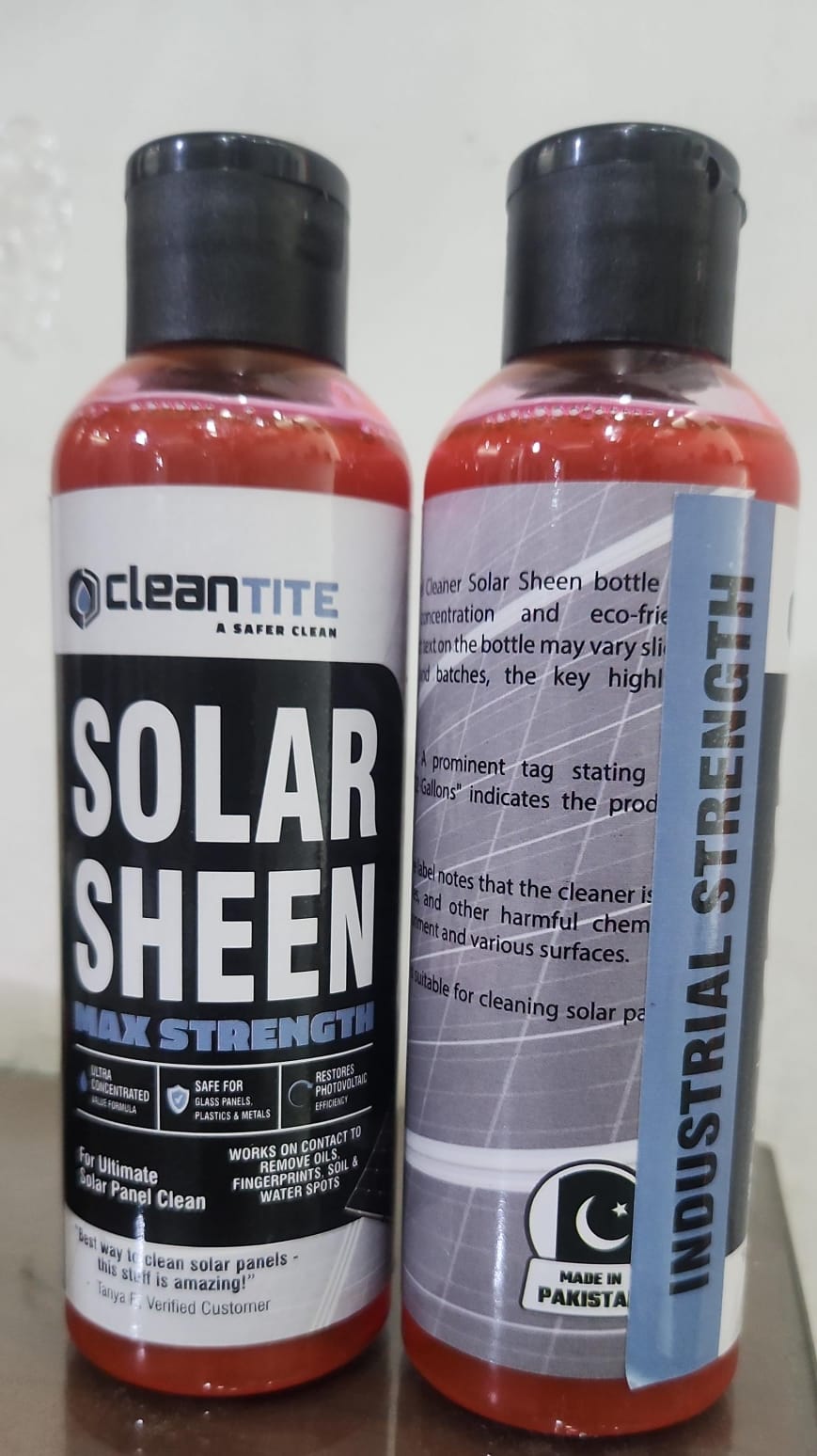 Solar Sheen – Premium 200ml Solar Panel Cleaner | High-Performance, Streak-Free Cleaning Solution for Dust, Dirt, and Re
