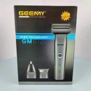 Geemy (GM7620) 3in1 Grooming Kit is rechargeable powerful trimmer for men / Sharp Trimmer Face Shaver for precise shavin