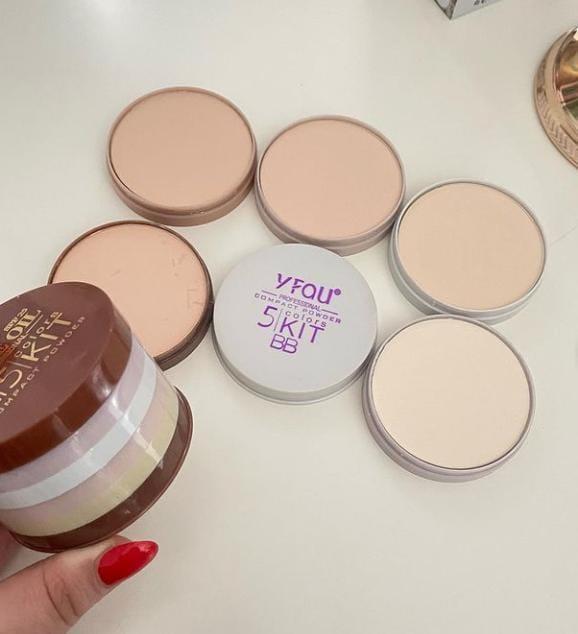 WhatsApp-Image-2025-06-18-at-7.22.20-PM-1 Pack Of 01 - 5 in 1 | Multi-Shade Face Powder Palette with Mirror | Compact Makeup Kit for All Skin Tones | Natural Fini - Image 4