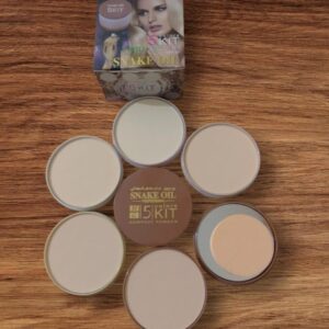 Pack Of 01 - 5 in 1 | Multi-Shade Face Powder Palette with Mirror | Compact Makeup Kit for All Skin Tones | Natural Fini