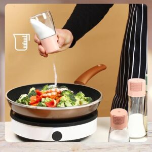 Measurable Control Spice Bottle –Spice Jar with Press Control Cap | Kitchen Sealed Quantitative Spice Dispenser | Spice