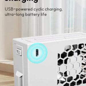 Portable Rechargeable Air Conditioning Fan – Compact Mini Cooler with 3 Speed Settings | USB Charging | Personal Cooling