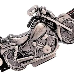 Men’s Motorcycle-Inspired Analog Wrist Watch with Bike Look Stainless Steel Dial – Stylish Daily Watch with Premium Leat