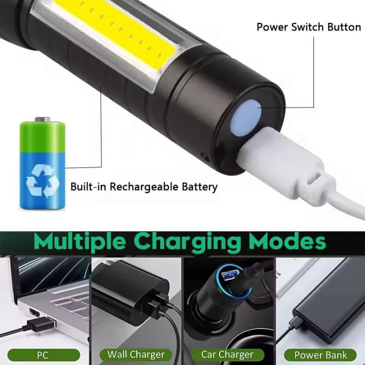 WhatsApp-Image-2025-07-30-at-5.51.19-PM Super Bright USB Rechargeable Plastic Flashlight with Side Light – Compact, Durable & Powerful LED Torch - Image 3