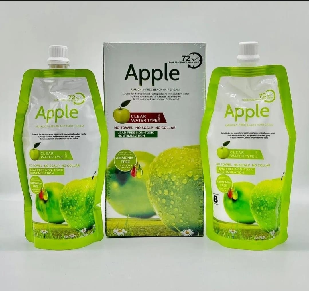 WhatsApp-Image-2025-08-01-at-11.27.29-AM-1 Apple Hair Color 500 ml Ammonia-Free Dark Brown Hair Color Cream – Natural-Looking Coverage with Nourishing Formula - Image 5