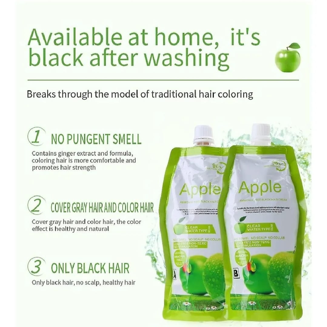WhatsApp-Image-2025-08-01-at-11.27.29-AM Apple Hair Color 500 ml Ammonia-Free Dark Brown Hair Color Cream – Natural-Looking Coverage with Nourishing Formula - Image 4