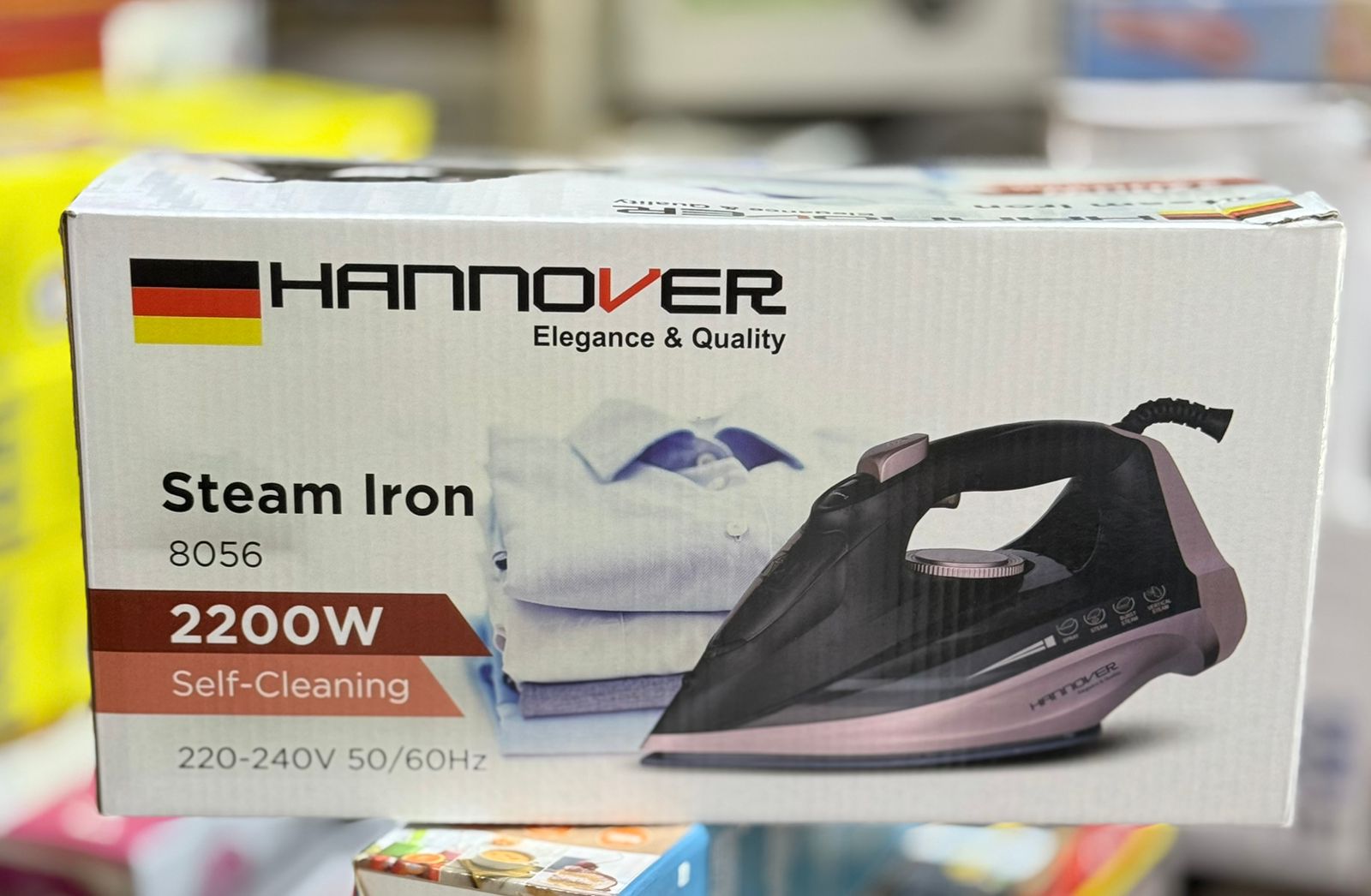 WhatsApp-Image-2025-08-05-at-12.07.17-PM Hannover Steam Iron – 2200W German Lot | Ceramic Soleplate, Vertical & Burst Steam, Self-Cleaning, Adjustable Temper - Image 4
