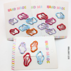 4-Piece Multicolor Hair Clip Card - Kids Accessories - Hair Pin