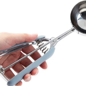 Premium Stainless Steel Ice Cream Scoop – Heavy Duty Metal Scooper Spoon, Dishwasher Safe, Ergonomic Handle for Frozen Y