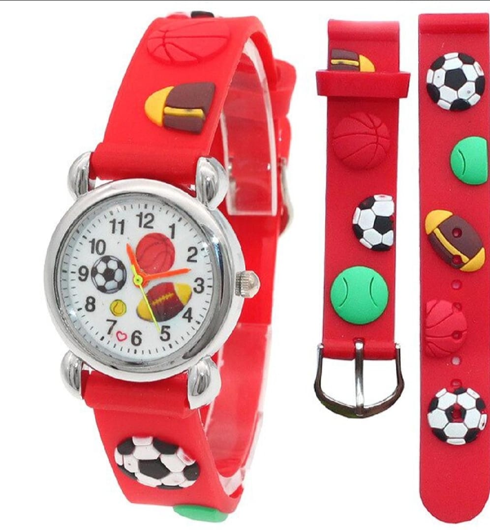 WhatsApp-Image-2025-08-11-at-13.14.27-1 High Quality Cute Football Cartoon Children Watch Girls Rubber Kids Watches Boys Silicone Quartz Wristwatches (Random-Co - Image 2