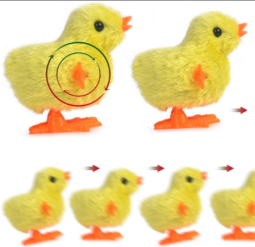 WhatsApp-Image-2025-08-11-at-16.50.01 Pack of 1 Chicken Chick's Walking Toys - Lovely Chick Walking Toy,Wind Up Jumping Yellow Baby Chick Chicken - Image 2