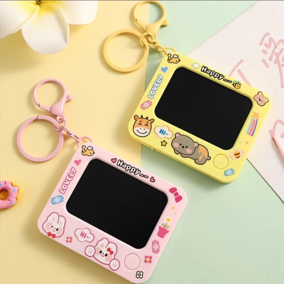 WhatsApp-Image-2025-08-15-at-3.07.07-PM-2 Creative Mini Graffiti Board Keychain – Cute Cartoon Bag Pendant & Reusable Drawing Tablet for Students, Kids & - Image 3