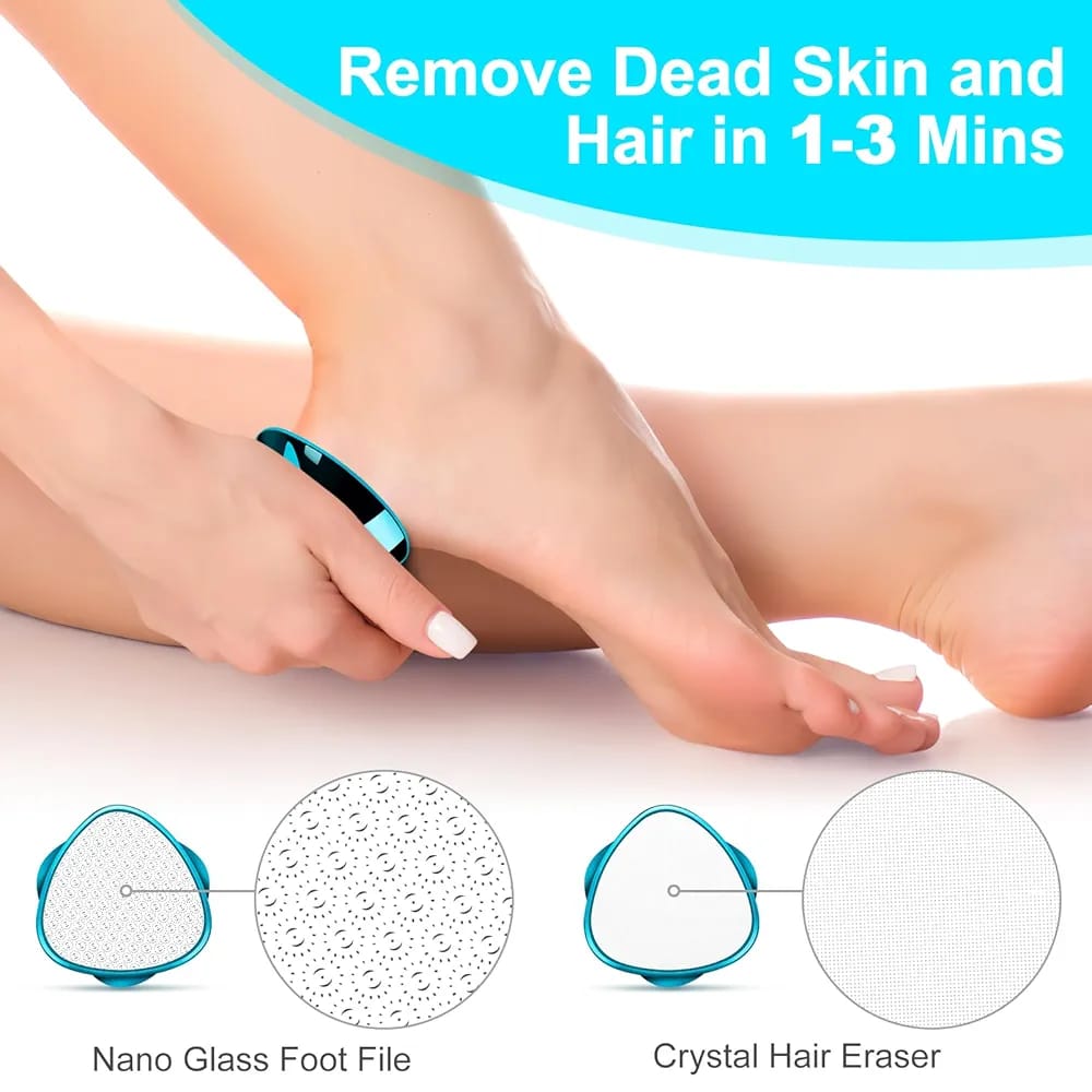 WhatsApp-Image-2025-08-18-at-11.06.32-AM-1 2 in 1 Double-Sided Nano Glass Callus Remover & Crystal Hair Eraser – Safe & Quick Foot File, Dead Skin & Ha - Image 4