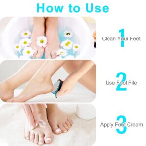 2 in 1 Double-Sided Nano Glass Callus Remover & Crystal Hair Eraser – Safe & Quick Foot File, Dead Skin & Ha