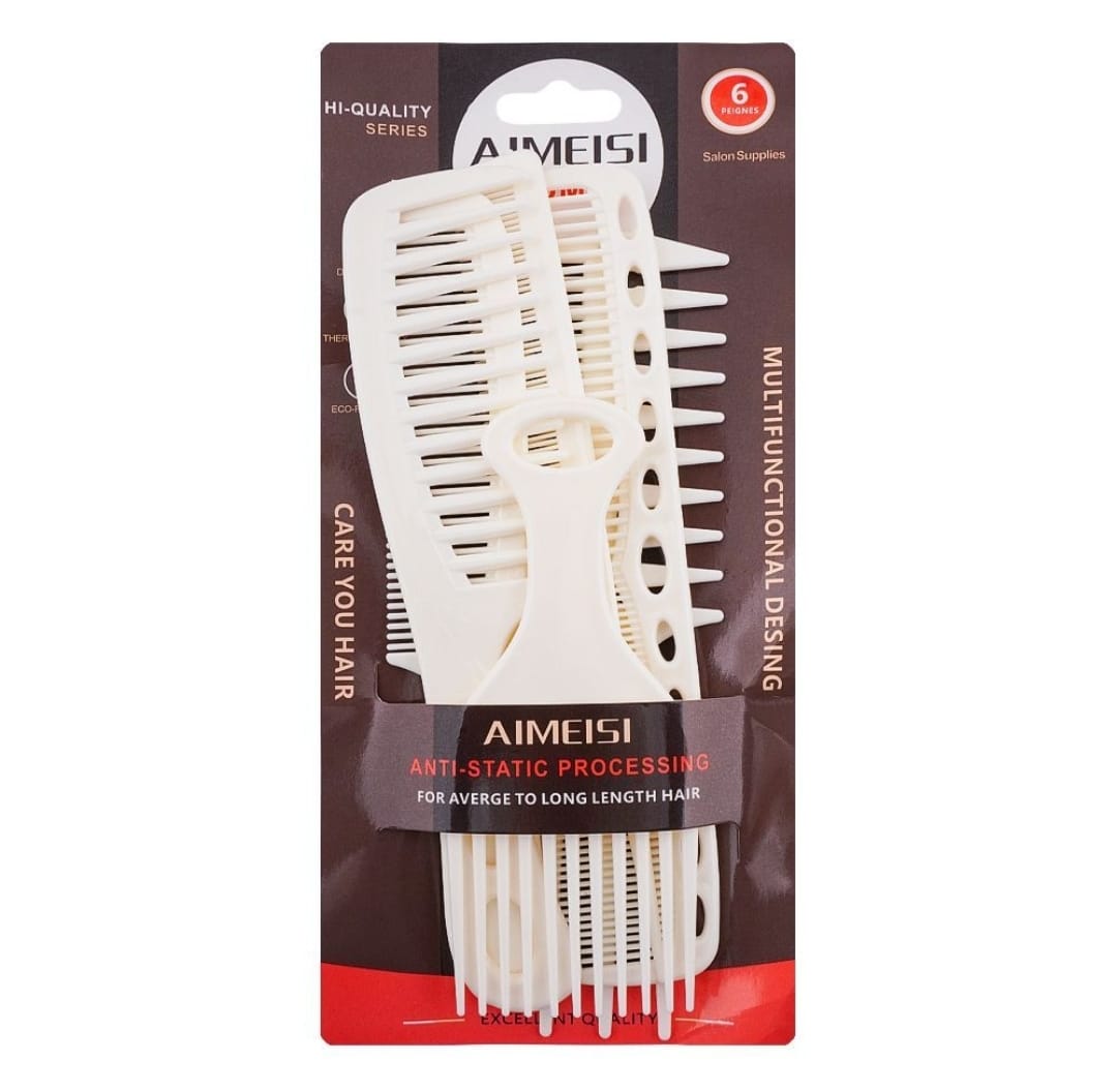 WhatsApp-Image-2025-08-18-at-12.07.28 Aimeisi Multifunctional Hair Comb Set – 6 Pcs Durable Styling Combs for Medium to Long Hair - Image 2
