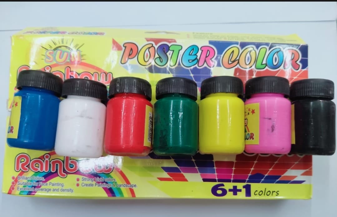 WhatsApp-Image-2025-08-18-at-3.51.20-PM-1 Poster Colours 6+1 Pack with Free Brush – Multi-Purpose Watercolor Set for Art, School, and Face Painting