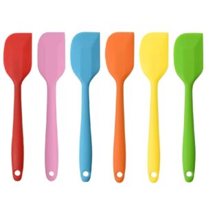 Silicone Spatula 8-Inch โ Heat Resistant, Non-Stick Flexible Rubber Scraper Spoon for Kitchen Use