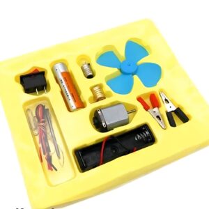 Bulb and Fan Electric Science Experiment Kit for Kids and Adults – DIY STEM Educational Toy for Physics Projects, Model