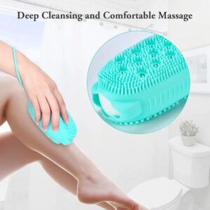 Bubble Bath Brush – Double-Sided Silicone Body Brush with Quick Foaming Sponge, Gentle Exfoliation & Massage for All