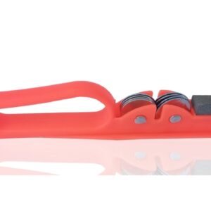 Professional Knife Sharpener with 8-Wheel Blades & Sanding Stone | Durable Plastic Grip, Coarse & Fine Sharpenin