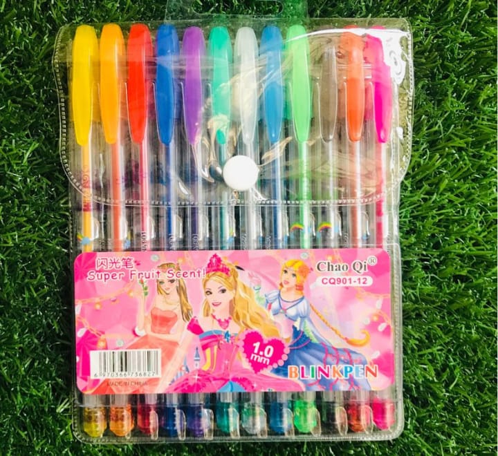 WhatsApp-Image-2025-08-22-at-12.13.25-PM Fruit Scent Gel Glitter Pen – 1.0mm Smooth Writing with a Sparkle | Pack of 12 - Image 2