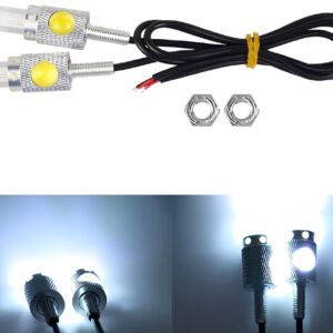 Motorbike Universal Mini LED Indicator & Number Plate Light – Super Bright 12V 1W Aluminum Waterproof Signal Lamp –